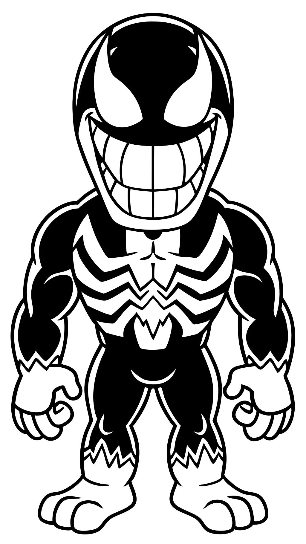 easy venom coloring pages